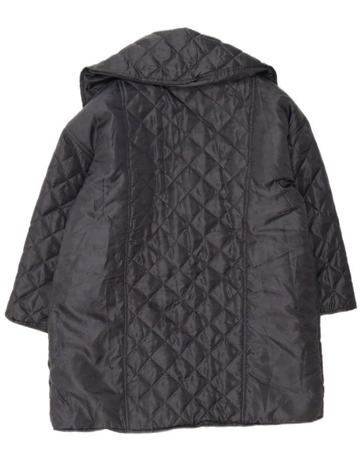Roberta di Camerino Abrigo acolchado extragrande para mujer UK 40 XL Negro