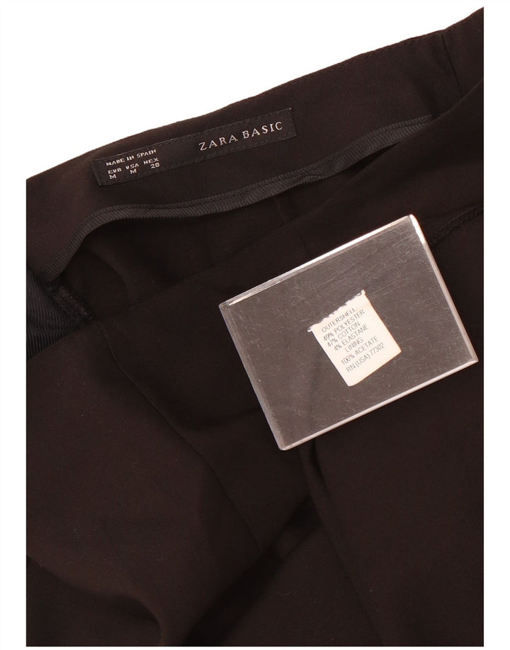 Falda Lápiz Zara Mujer Mediana W28 Poliéster Negro