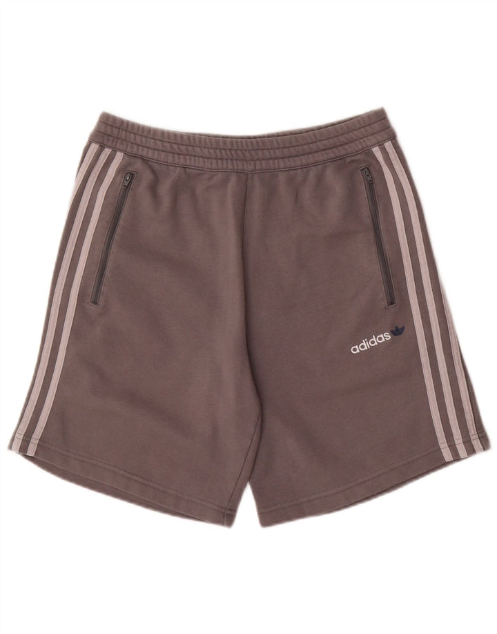 Pantalones Cortos Deportivos Adidas Hombre Gris Medio