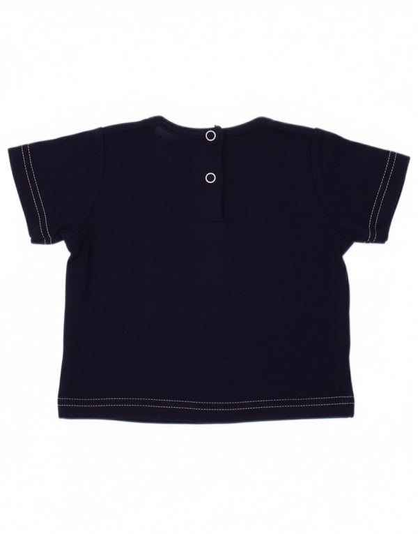 BENCH Baby Boys Graphic T-Shirt Top 3-6 Months Navy Blue Cotton