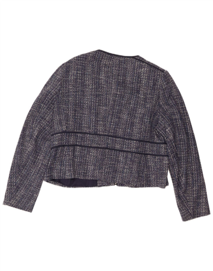 Hobbs Chaqueta corta para mujer UK 18 XL Azul marino moteado