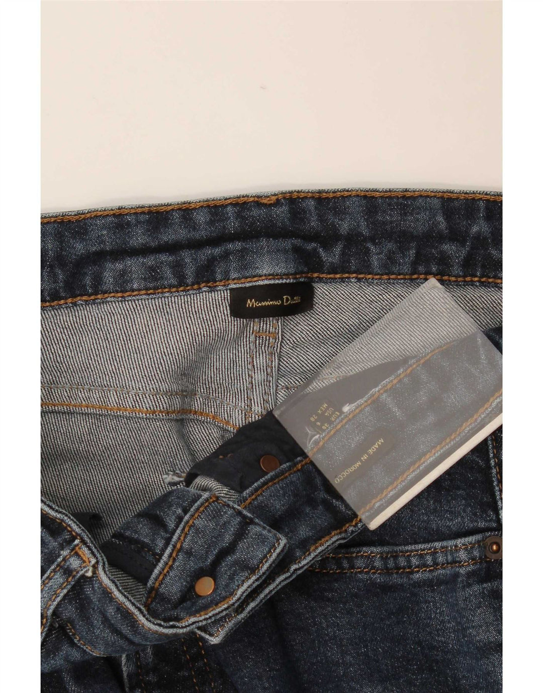 Massimo Dutti Vaqueros Slim Mujer EU 38 Small W28 L26 Azul Marino