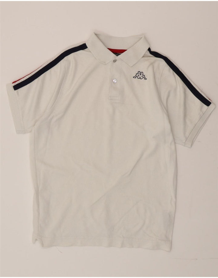 Kappa Polo Hombre Small Blanco Colorblock Algodón