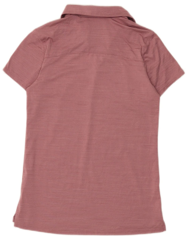 Puma Polo para mujer UK 6 XS Poliéster moteado rosa