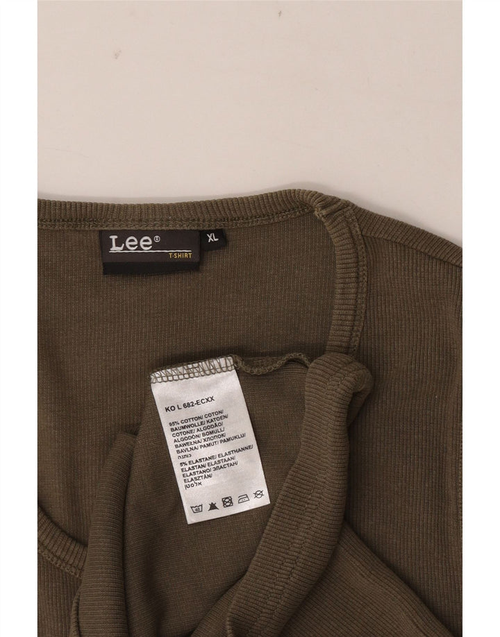 Camiseta Sin Mangas Lee Hombre XL Caqui