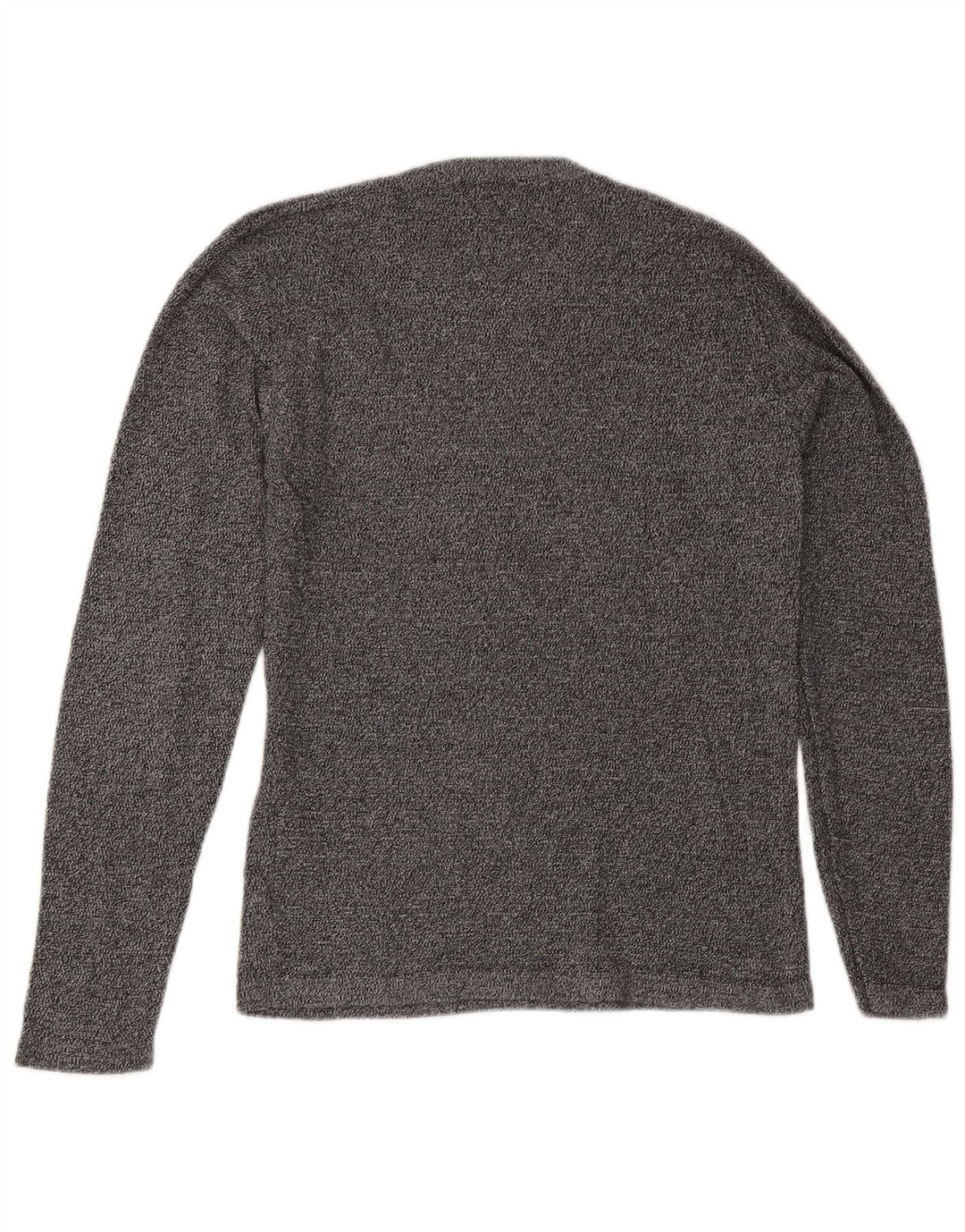 Jack & Jones Hombre Jersey De Cuello Redondo De Algodón Moteado Gris Medio