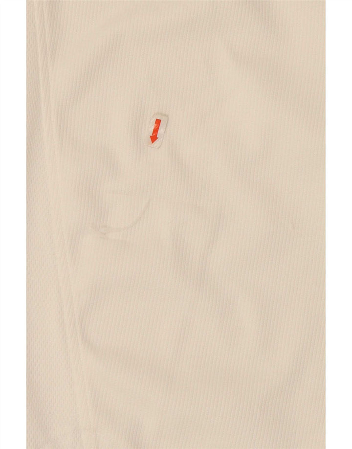 Adidas Polo para hombre UK 44/46 Large Blanco Poliéster
