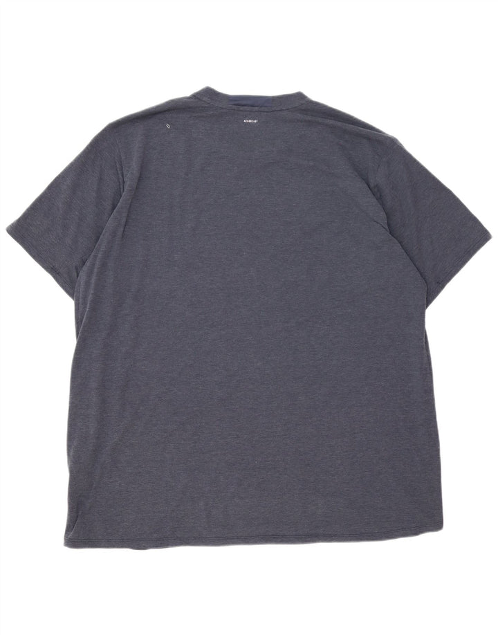 Adidas Camiseta Hombre Top 2XL Azul Marino Poliéster