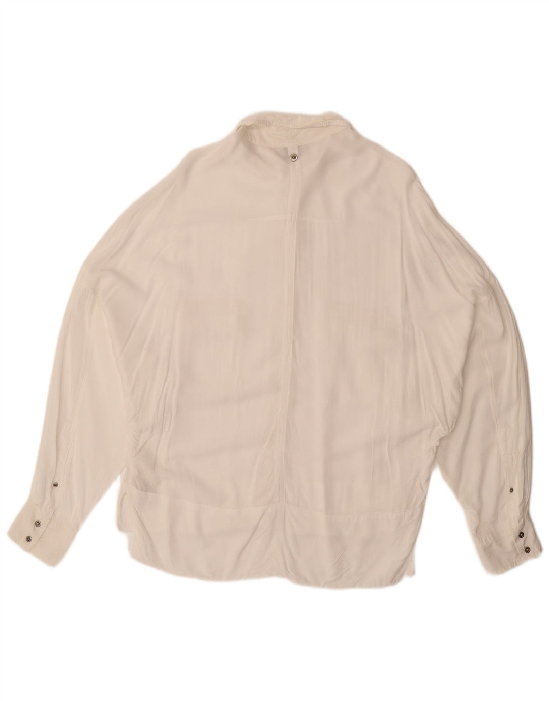 DIESEL Blusa holgada para mujer UK 44 Rayón blanco mediano