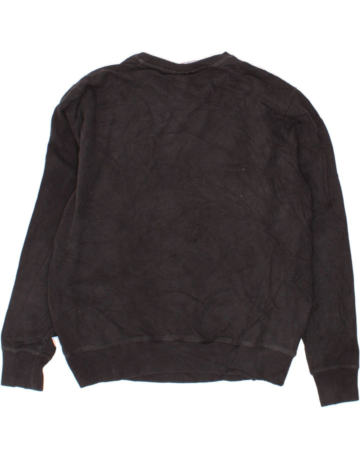 FILA Womens Sweatshirt Jumper UK 14 Medium Black Cotton Vintage Fila and Second-Hand Fila from Messina Hembry 