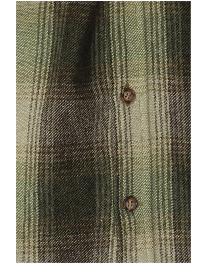 Bailo Camisa Sobrecamisa De Lana A Cuadros Verde Grande Hombre