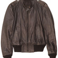 Vintage mujer chaqueta de cuero militar Reino Unido 14 negro medio