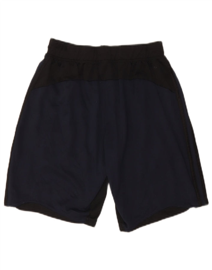 Adidas Mens Climalite Sport Shorts Pequeño Azul Marino Colorblock Poliéster