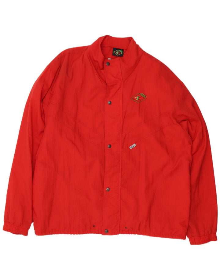 Sympatex Chaqueta bomber holgada para hombre UK 42 XL Poliamida roja