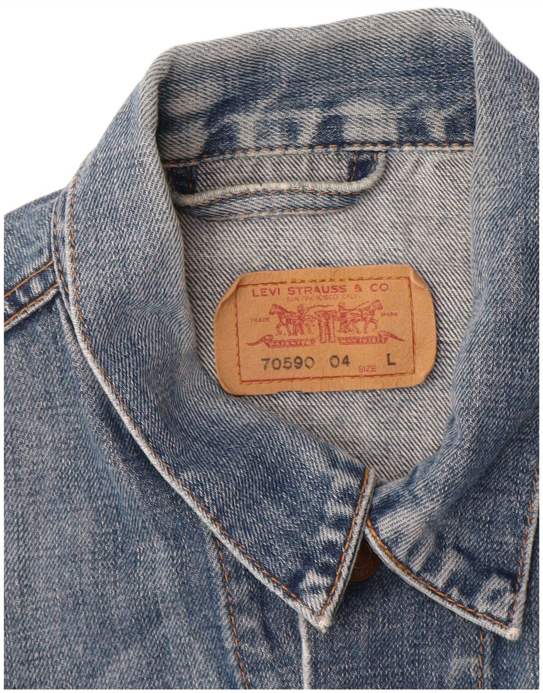 LEVI'S Chaqueta vaquera para mujer Reino Unido 44 Algodón azul grande