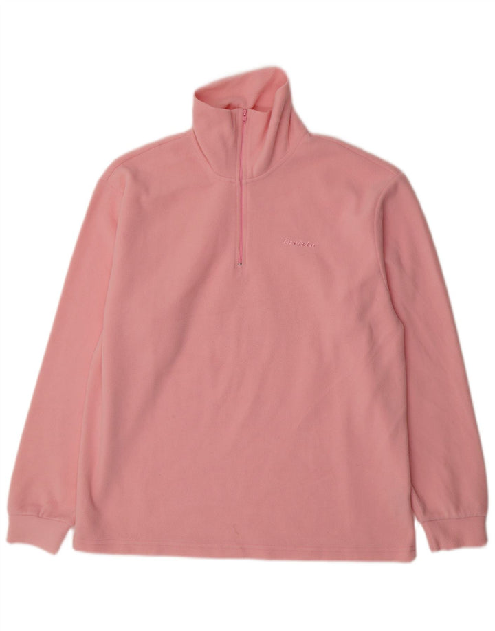 INVICTA Jersey polar con cuello y cremallera para mujer UK 46 Poliéster rosa grande