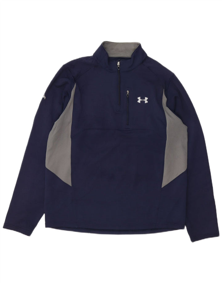 UNDER ARMOUR Hombre Allseason Gear Jersey Chándal Top Grande Azul Marino