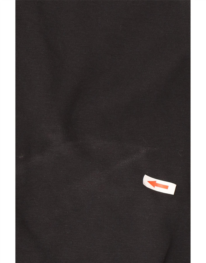 K-Way Suéter con capucha y cremallera para hombre 2XL Poliéster negro