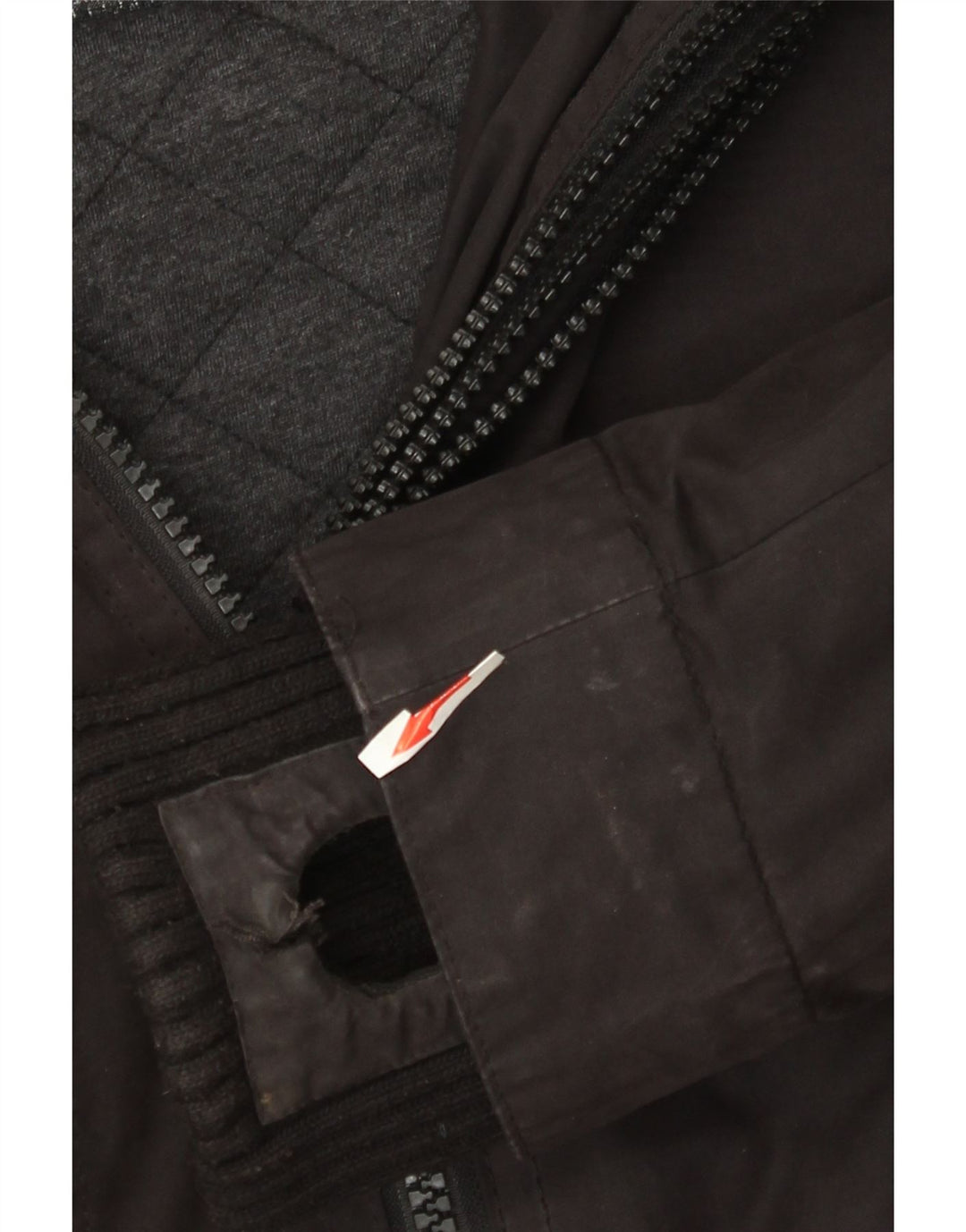 Superdry Chaqueta cortavientos con capucha The Windbomber para mujer, talla 44, talla M, color negro