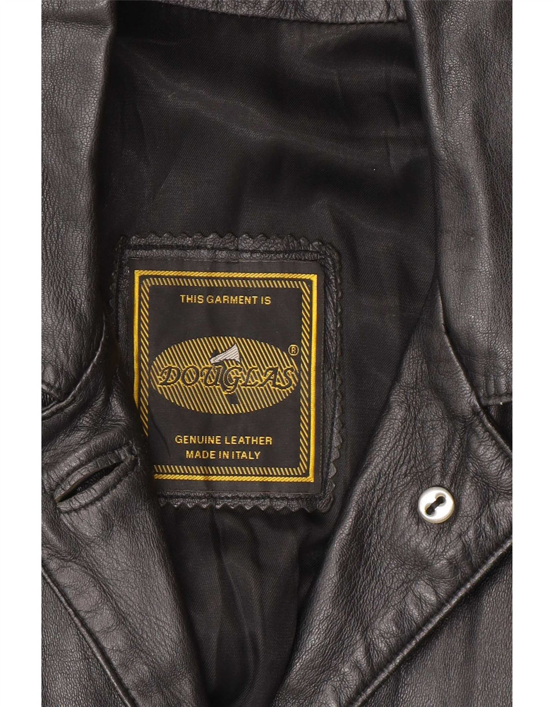 Douglas Abrigo de cuero para mujer UK 46 Grande Negro