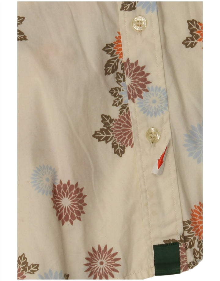 Camisa Paul Smith para hombre grande de algodón floral blanco roto