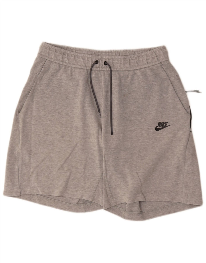Pantalones cortos deportivos Nike para hombre de algodón moteado en gris medio