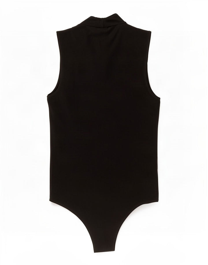 Benetton Body Sin Mangas Mujer ES 40 Mediano Negro Algodón
