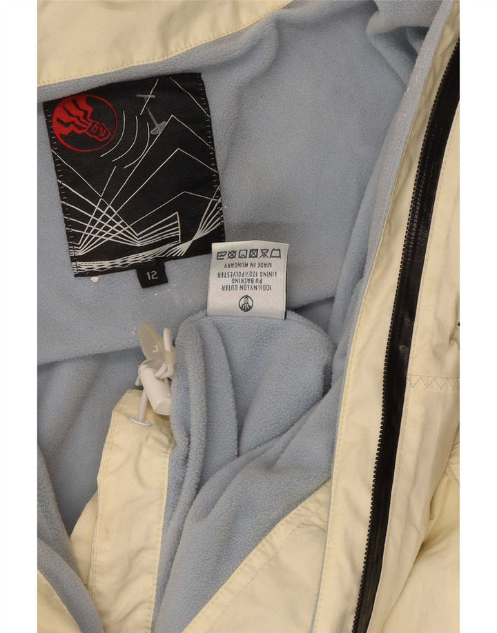 Chaqueta cortavientos con capucha para mujer Fat Face UK 42 Medium Yellow Nylon