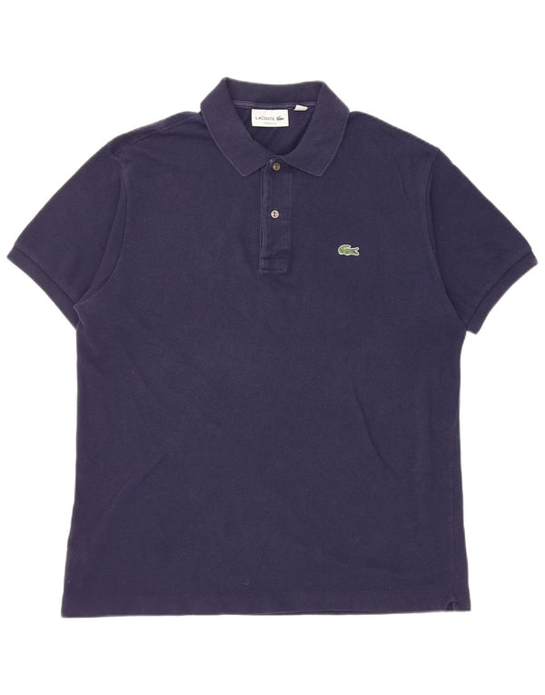 Lacoste Polo de ajuste clásico para hombre talla 5 grande azul marino algodón