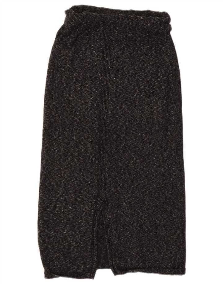 Massimo Dutti Falda Midi De Punto Mujer Small W30 Gris Moteado