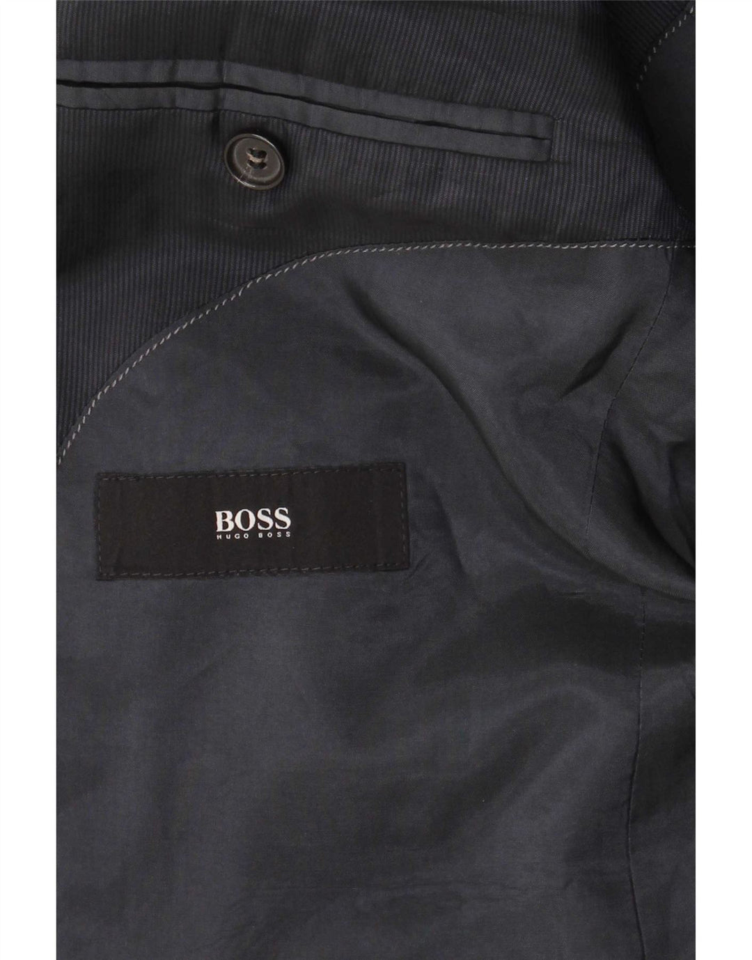 Hugo Boss Chaqueta tipo blazer de 2 botones para hombre EU 48 Lana azul marino mediana