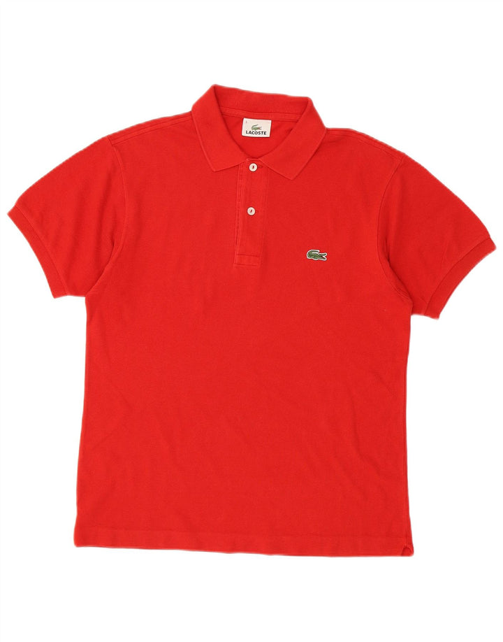 LACOSTE Polo para hombre talla 3 pequeño algodón rojo
