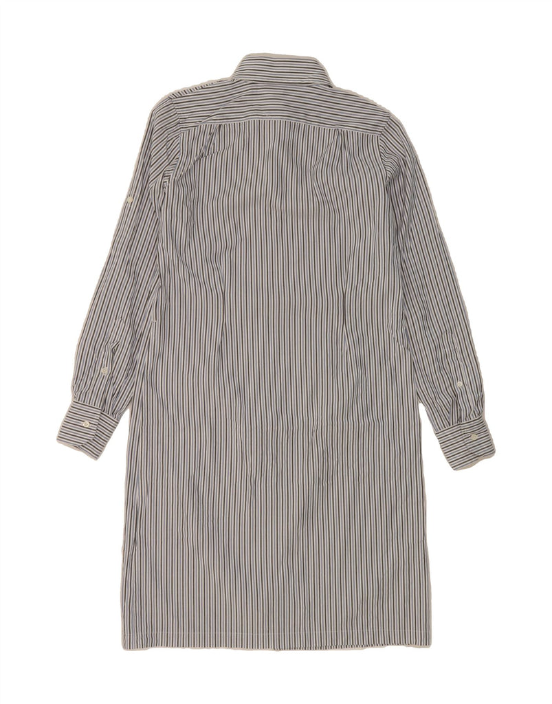BROOKS BROTHERS Womens Shirt Dress US 2 XS Blue Pinstripe Cotton Vintage Brooks Brothers and Second-Hand Brooks Brothers from Messina Hembry 