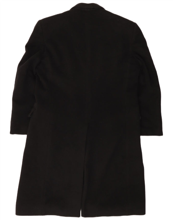 Vintage hombre abrigo de doble pecho IT 52 XL lana negra