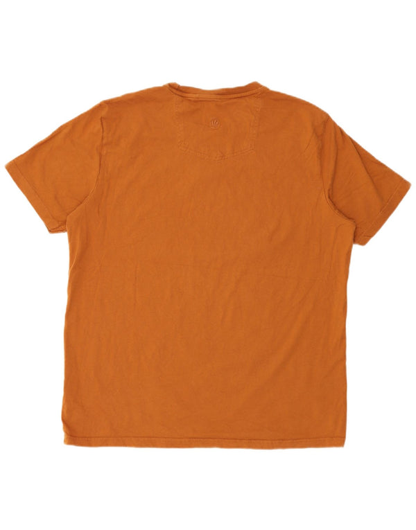 Fat Face Camiseta gráfica para hombre Top XL Algodón marrón