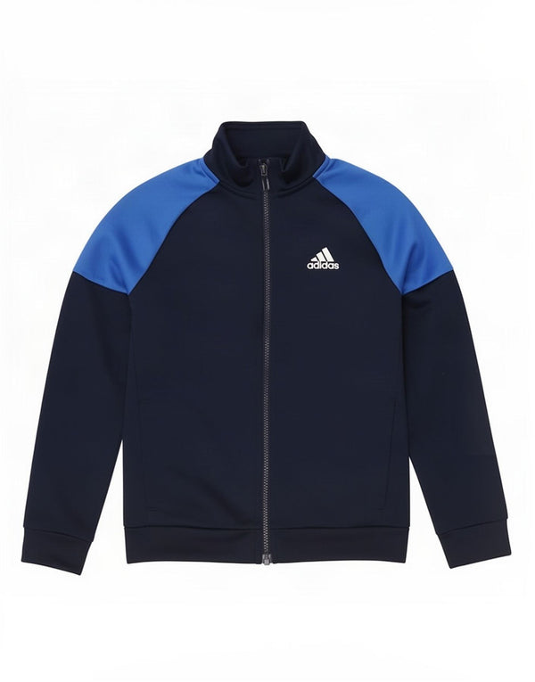 Adidas - Chaqueta de chándal gráfica para niños, 9-10 años, color azul marino
