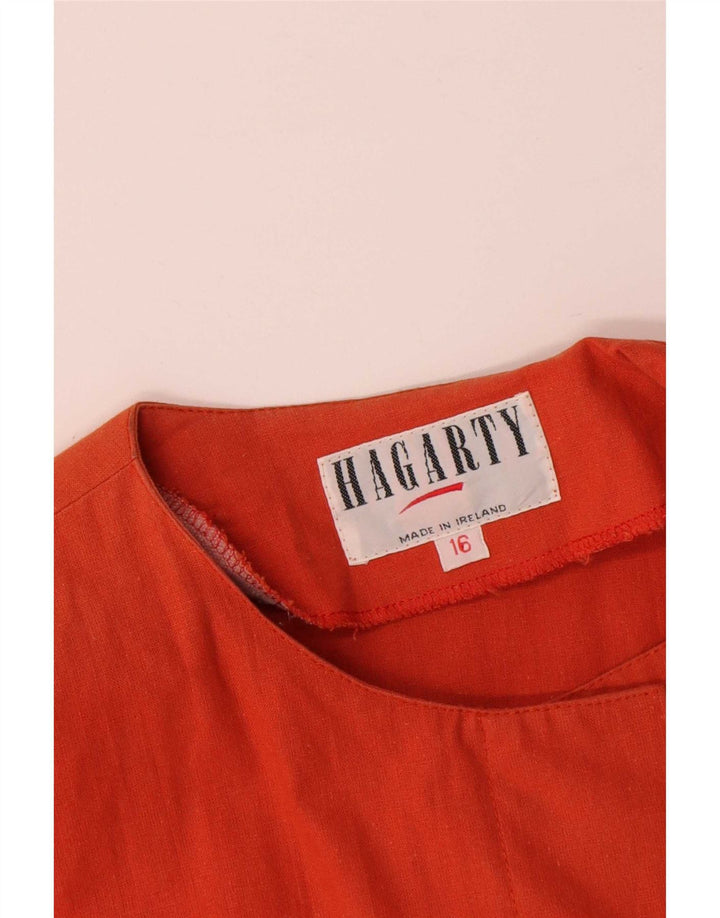 Hagarty Chaqueta tipo blazer extragrande para mujer UK 46 Large Orange