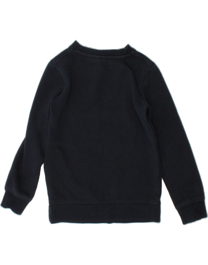 NIKE Boys Graphic Sweatshirt Jumper 4-5 Years Small Navy Blue Cotton Vintage Nike and Second-Hand Nike from Messina Hembry 