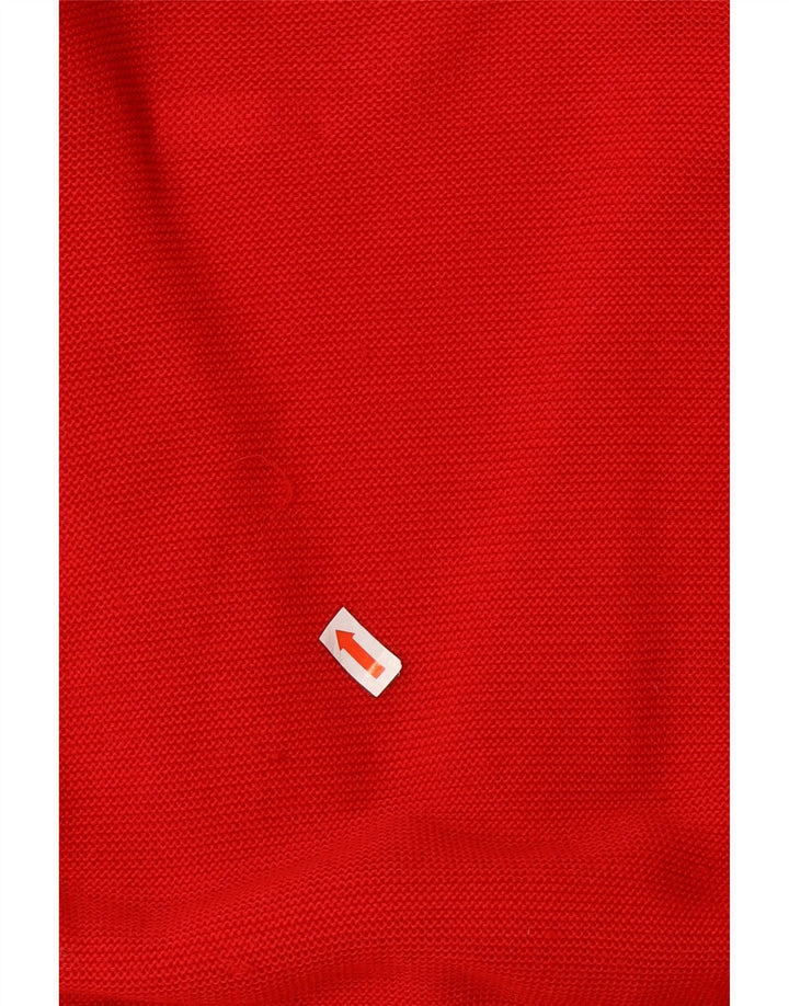 Vintage mujer Cardigan suéter EU 44 XL lana roja