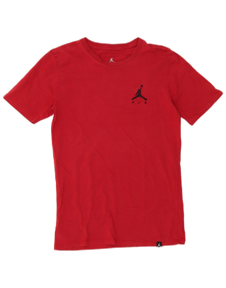 Jordan - Camiseta para hombre, talla pequeña, algodón rojo