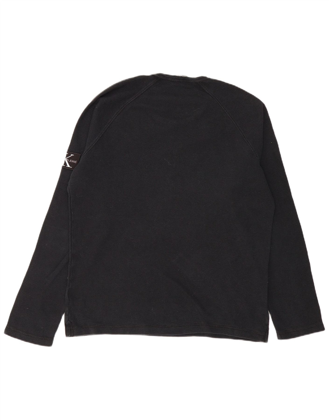 CALVIN KLEIN JEANS Camiseta Hombre Manga Larga XL Negro