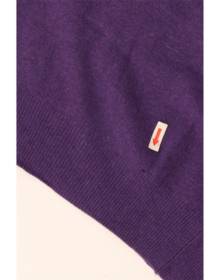 Kappa - Jersey de cuello redondo para mujer, talla 40, lana morada mediana