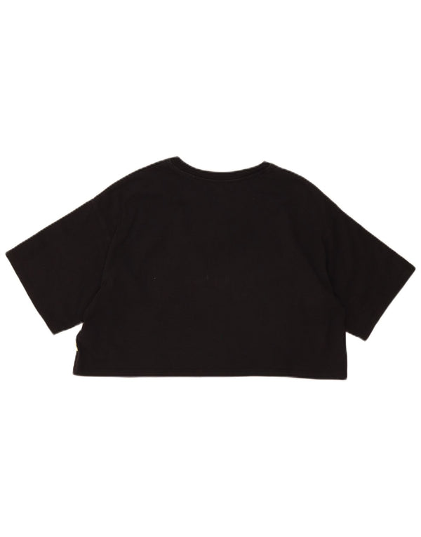 Levi's Peanuts Crop Graphic Camiseta para Mujer UK 10 Small Black Cartoon