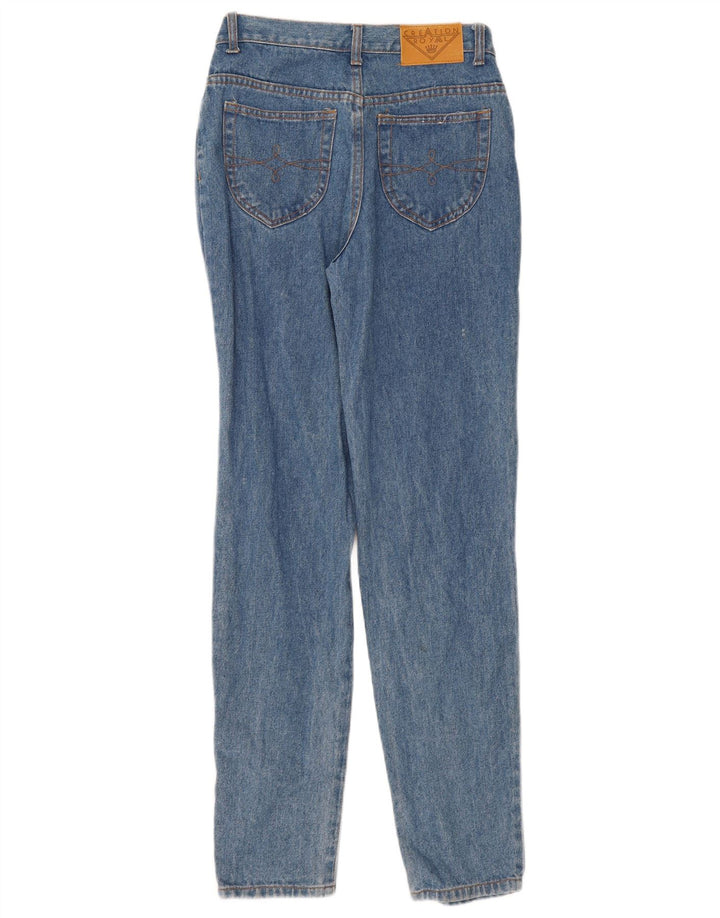 Vaqueros rectos vintage para mujer W28 L32 Algodón azul