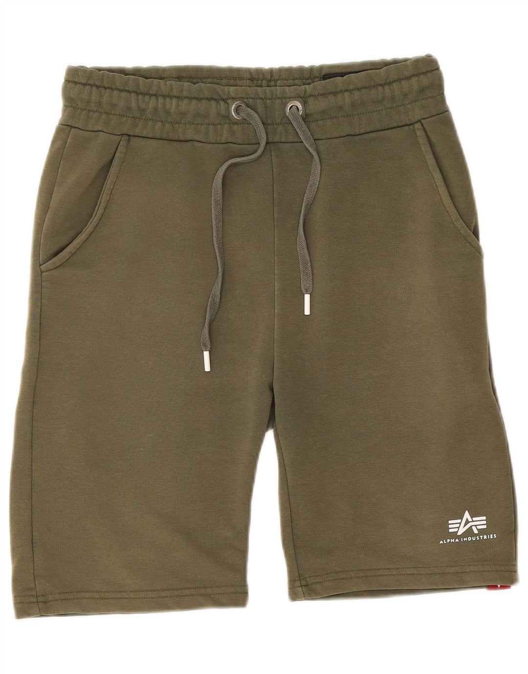 ALPHA INDUSTRIES Pantalones cortos deportivos para hombre Algodón caqui medio