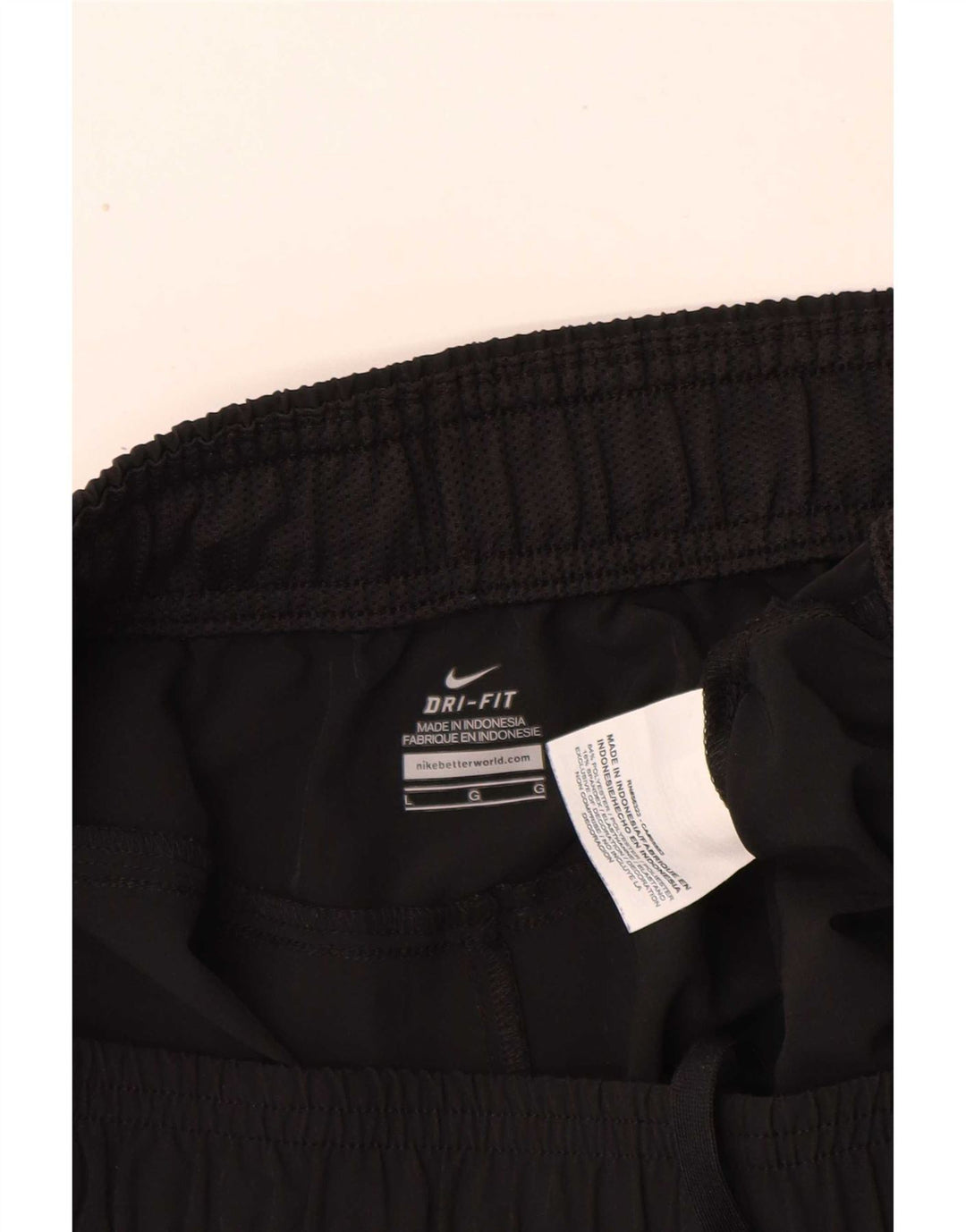 Nike Dri Fit - Pantalones cortos deportivos para hombre (poliéster), color negro
