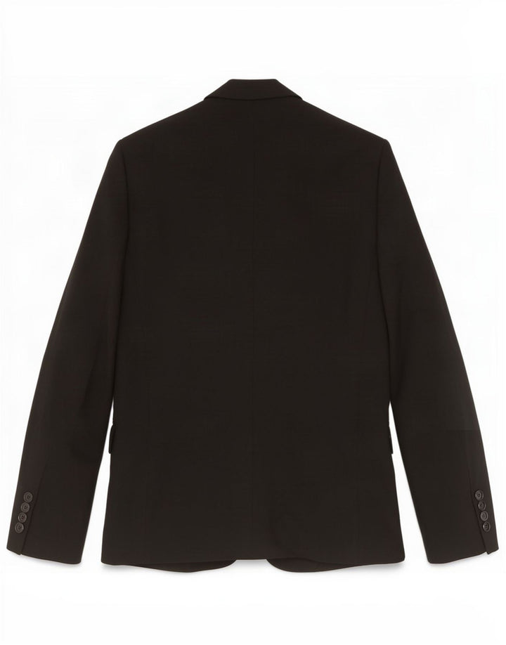 Zara Chaqueta tipo blazer de 2 botones para hombre EU 46 Small Viscosa negra