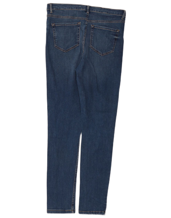Marks & Spencer Vaqueros pitillo para mujer UK 12 Medium W32 L30 Algodón azul