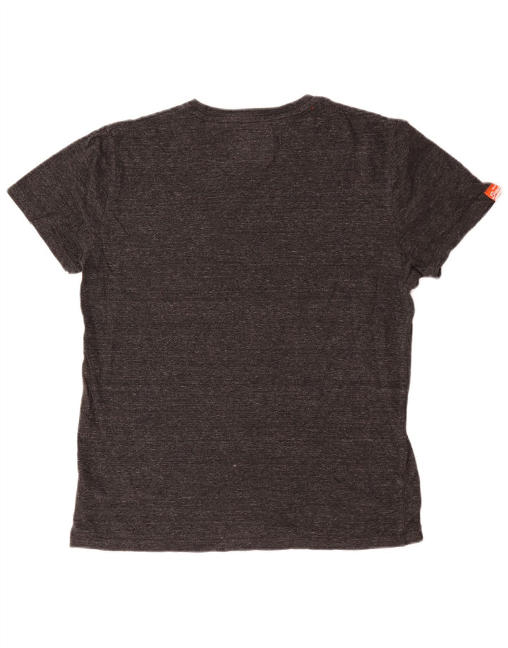 Superdry Camiseta para hombre Top grande de algodón gris