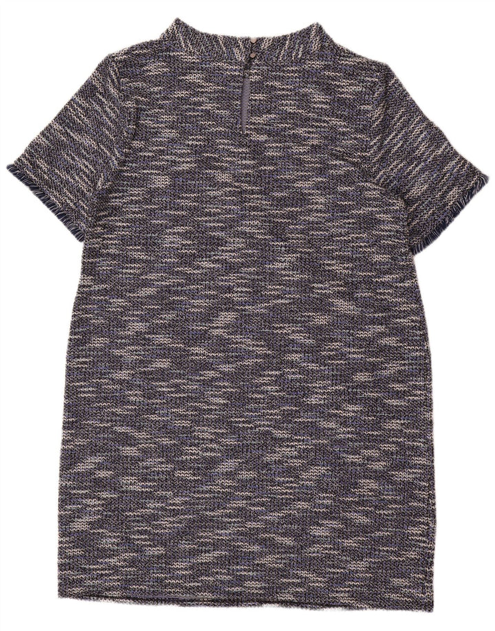 WALLIS Womens Jumper Dress UK 18 XL Blue Flecked Polyester
